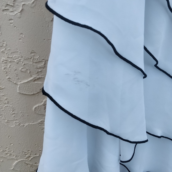 NWT Black & White halter ruffled bling event dress - Picture 4 of 9